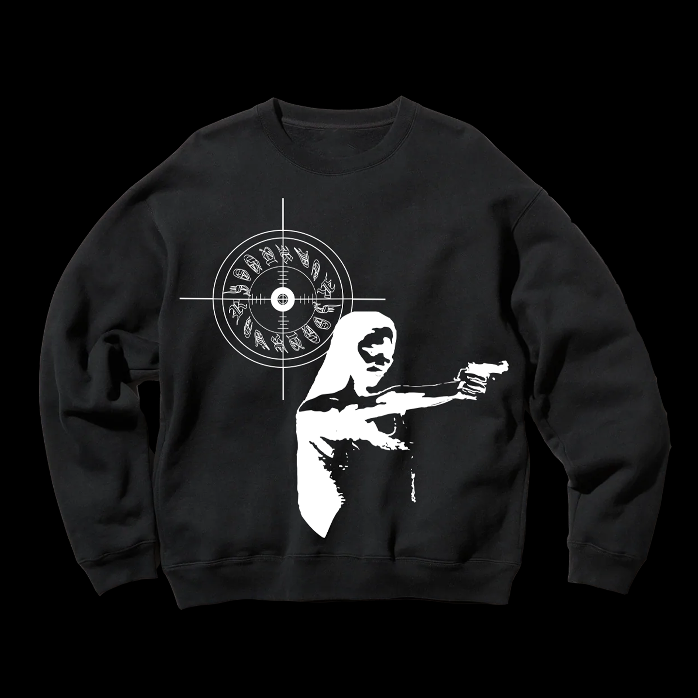 Black Naomi Silhouette Crewneck